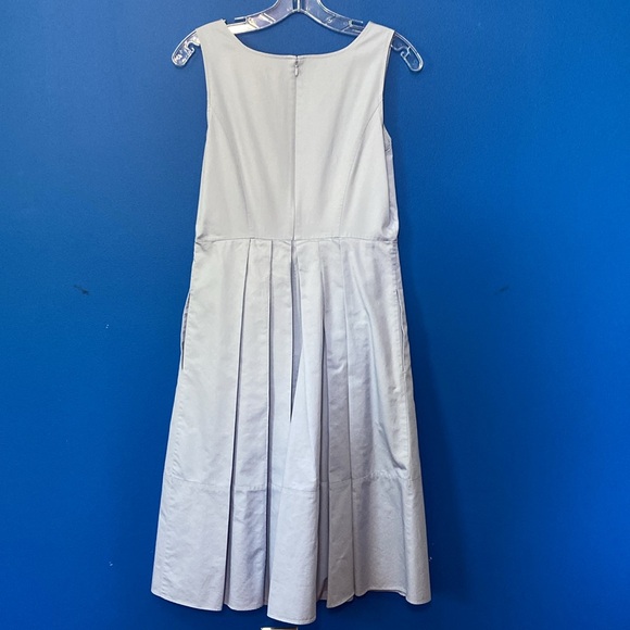 ANN TAYLOR Light Blue Cotton Sleeveless Dress Sz 4 - Picture 6 of 13